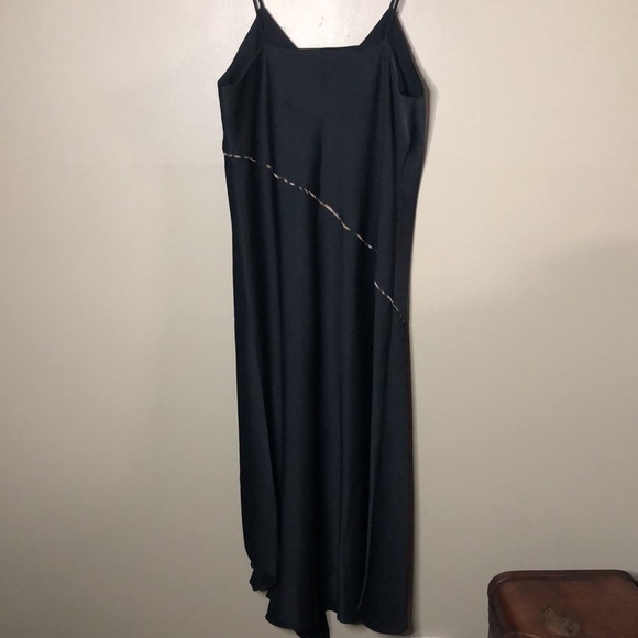 Sam Edelman spaghetti strap slinky midi dress with leopard detailing - Picture 6 of 8